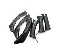 Cadre Bandes Poignée Pour Série 3 Pour E90 Pour E91 Pour 318 Pour 320 Pour 325 LHD Panneau Porte Voiture Poignée Maintien Couvre Garniture Protection D'accoudoir(Carbon Texture)