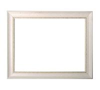 Cadre baroque blanc finement décoré 246 BIA, cadre vide 50 x 70 cm