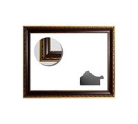 Cadre baroque marron antique/doré décoré série 813 Noce/ORO, cadre vide, 70 x 100 cm