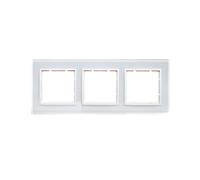 Cadre Berker B.7 3 plis verre blanc/blanc mat 10136909