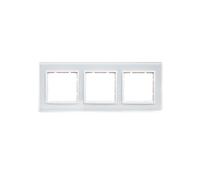 Cadre Berker B.7 3 plis verre blanc/blanc mat 10136909