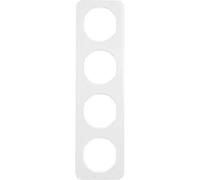 Cadre - BERKER - R.1 - 4 Éléments - Blanc Polaire Brillant - Intérieur