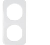 Cadre - BERKER - R1 - 2 éléments - Blanc polaire brillant