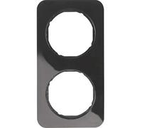 Cadre - BERKER - R1 - 2 éléments - Noir brillant