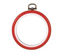 Cadre Broderie ROUGE Outil De Couture ca. 7.5 cm Tambour Broderie Support Point De Croix Activité Manuelle Adulte DIY Art And Craft Cross Stitch Embroidery