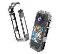 Cadre cage en alliage d'aluminium pour Insta360 X4 Air, étui d'appareil photo, filetage 6,35 mm, support de fixation pour griffe froide, cadre de protection pour accessoires de caméra d'action