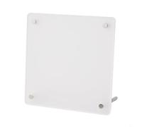 Cadre CD en acrylique transparent avec couvercle de protection conçu pour le stockage et la présentation de photos, cartes et disques (1 CD (15 x 15 cm)
