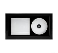 Cadre CD en bois massif pour pochettes d'albums - Fabriqué à la main au Royaume-Uni, plusieurs couleurs, affichage portrait ou paysage, vitrage de protection, montage mural