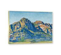 Cadre Champagne. Impressions sur Toile célèbres, (Les Dents Blanches) par Ferdinand Hodler, Tableau de Nature Paysage, Décoration Murale D'intérieur Moderne. 30x40cm