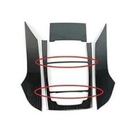 Cadre Changement Vitesse Console Centrale Acier Inoxydable, Garniture Couverture Décorative Pour A6 C7 2012 - 2018, Accessoires D'intérieur De Style De Voiture décoration(Black 1)