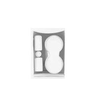 Cadre Changement Vitesse Style Voiture, Garniture Couverture Levage De Fenêtre Pour Q3 2013 - 2018, Décoration Haut-parleur Audio Porte Autocollant remplissage(Silver 1)