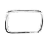 Cadre chromé gauche sur grille de calandre large 55cm pour BMW Série 5 E34 Berline Touring V8 phase 1 (-03/1994) et phase 2 (04/1994-) - côté conducteur