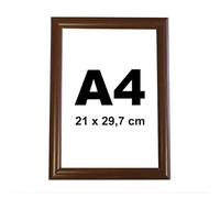 Cadre Clic-Clac A4 finition Bois Noyer