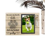 Cadre commémoratif pour Chien - Cadre d'honneur en résine de 18 cm, Cadre Photo Souvenir, héritage Tendre célébrationestructuraliaison élémentoréflexion | pièce de Souvenir affectueux pour