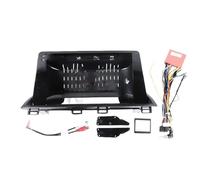 Cadre Compatible avec Mazda 3 2014-2019 : autoradio 9 Pouces, Faisceau de câbles, Accessoires, Navigation, Tableau de Bord, câble, Cadre, CANbus Cadre de Tableau de Bord(14-17Mazda3 High-End)