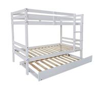 Cadre coulissant bas pour lit gigogne ou lit superposé coloris Blanc - Longueur 189 x Largeur 96 x Hauteur 22 cm
