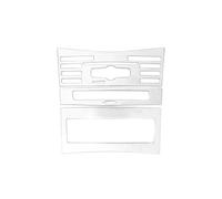 Cadre Couverture Garniture pour Benz Classe E W212 2014 2015 Console Centrale en Acier Inoxydable Climatiseur Panneau CD Décoration Garniture De Couverture Style Auto Intérieur Cadre