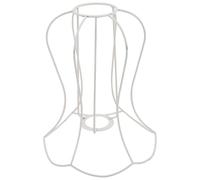 Cadre D'abat-jour en Fer E27 Blanc pour Chandeliers et Lampes