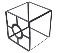 Cadre D'abat-jour Mural en Fer Noir 4,2cm pour Lampe E27 DIY | Structure Métallique Industrielle, Support Anneau pour Abat-jour, Adapté aux Projets D'amélioration Intérieure