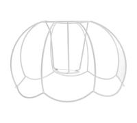 Cadre D'abat-jour Soi-même Halloween en Fer, Style Citrouille E27 | Support D'abat-jour en Métal Blanc, Réutilisable et Robuste, pour Lampe de Table et Plafonnier