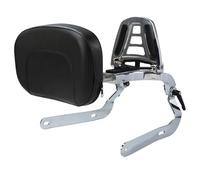Cadre d'accoudoir Appui-dos de passager réglable et polyvalent, Convient pour Harley Street 750 500 XG750 500 14-25, accessoires(Black Pad Chrome Bar)
