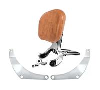 Cadre d'accoudoir Appui-dos moto polyvalent et réglable, adapté pour Harley Low Rider FXLR Sport Glide 2018-up, barre Sissy(Brown Pad Chrome Bar)
