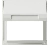 Cadre d'adaptation Gira avec couvercle TX44 blanc pur - 065466
