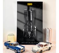 Cadre d'affichage Compatible avec Lego 1989 Batmobileâ Building Set, Panneau de Mur d'affichage Compatible avec Lego 76139, Taille : 75x45 cm