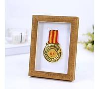 Cadre D'Affichage De MéDaille,Cadre pour Afficher des médailles,pour Cadre Profond 3D pour Afficher Les médailles de Guerre/Militaire/Sportif,vitrine en Bois pour Les médailles&Les insignes d'honneur