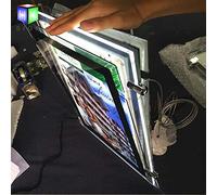 Cadre d'Affichage LED Suspendu à la Fenêtre pour Immobilier - Porte-Panneau Boîte Lumineuse en Acrylique pour Bureau