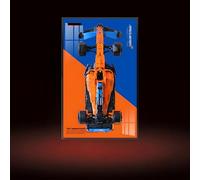 Cadre d'affichage mural compatible avec L-E*G-O 42141 F1 - 80 × 50 cm - Vitrine murale pour Technic Mc-Laren For-mula modèle, pour les fans de course (modèle non inclus) (A, basique)