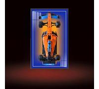 Cadre d'affichage mural compatible avec L-E*G-O 42141 F1 - 80 × 50 cm - Vitrine murale pour Technic Mc-Laren For-mula modèle, pour fans de course (modèle non inclus) (B, Basic)