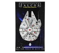 Cadre d'affichage Mural Compatible avec Lego Star Wars Faucon Millenium Jeu de Construction 75257, Compatible avec Lego Les Amateurs, Taille : 75x45 cm