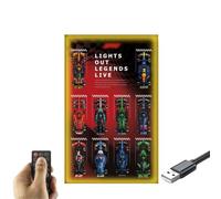 Cadre d'affichage mural pour modèle de voiture LEGO F1 - Cadre d'impression artistique pour Technic Speed Champions 10 en 1, compatible avec LEGO