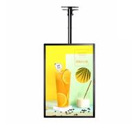 Cadre d'affichage mural ultra-mince, Panneau de menu rétroéclairé par LED, cadre instantané, fixation murale, double orientation, tailles multiples(Vertical Screen,50 * 60cm)