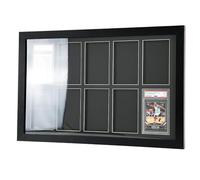 Cadre d'affichage pour Cartes graduées - Compatible avec PSA, CGC et TAG - Présentoir Mural pour Cartes de Sport, Pokémon et MTG (10 Dalles)