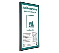 Cadre d'affiche 61x91.5cm Noir Mat Plastique.