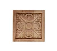 Cadre d'angle vintage en bois non peint sculpté pour décoration murale, porte, meubles, figurine miniature, 6 cm, 1 pièce