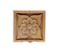 Cadre d'angle vintage en bois non peint sculpté pour décoration murale, porte, meubles, figurine miniature 8 cm3 1 pièce