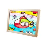 Cadre d'art en bois pour, cadres d'art pour tout-petits | Cadre de rangement interchangeable pour travaux manuels, dessin, travail d'art