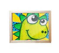 Cadre d'art en bois pour - Support pour présentation d'œuvres d'art pour tout-petits, organisateur de rangement interchangeable pour vitrines d' , projets d' , dessin, peinture