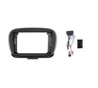 Cadre D'autoradio 2DIN 9 Pouces pour Fiat 500X 2014-2020 Façade Faisceau Câbles Boîtier Canbus Cordon WEFOLCC(Frame wire)