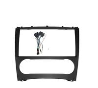 Cadre D'autoradio 9 Pouces 2 DIN pour Mercedes pour Benz Classe C W203 Classe GLK C209 CLC Kit De Finition Façade D'autoradio(Frame an Cord)