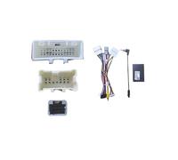 Cadre d'autoradio Android compatible avec Renault Kadjar 2015-2017, panneau stéréo 2DIN 9 pouces, faisceau de câbles 16 broches, cordon d'alimentation Canbus(B type wire)
