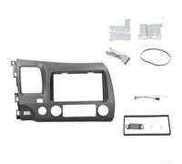 Cadre d'autoradio LHD avec faisceau de câblage pour Honda Civic 2007-2011 7" 2 DIN gris - Kit d'installation en plastique ABS pour conduite à gauche