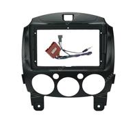 Cadre D'Autoradio pour Mazda 2 pour Demio 2007-2014 Cadre Voiture Fascia | Kit De Panneau De Montage De Tableau De Bord Radio Android, Adaptateur 9 Pouces(Frame Cable)