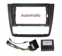 Cadre d'autoradio pour tableau de bord - Câble d'alimentation Canbus - Convient pour BMW Série 1 2008 2009 2010 2011 2012 - Kit de façade d'écran Android 9" (BM07)