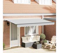 vidaXL Cadre d'auvent en métal blanc 4 x 2 m