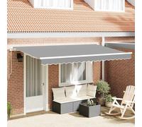 vidaXL Cadre d'auvent en métal blanc 4 x 2 m