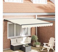 vidaXL Auvent Rétractable Crème 300x250 cm Aluminium et polyester